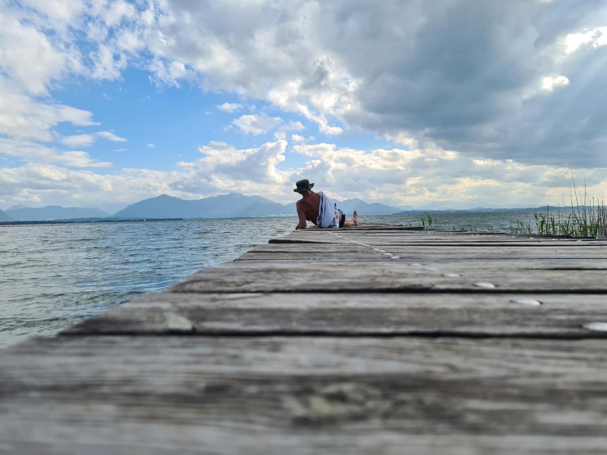Vintage Studio Am Chiemsee Übersee Eksteriør billede